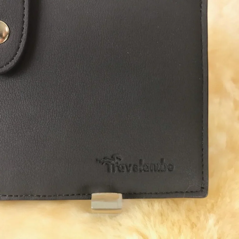 Grey Vegan leather Travelambo Wallet